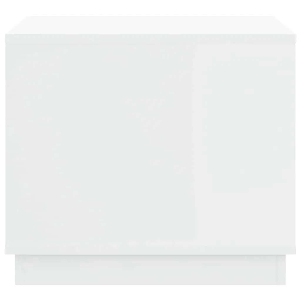 Coffee Table White Storage Cabinet 51W x 50D x 44H cm Engineered Wood
