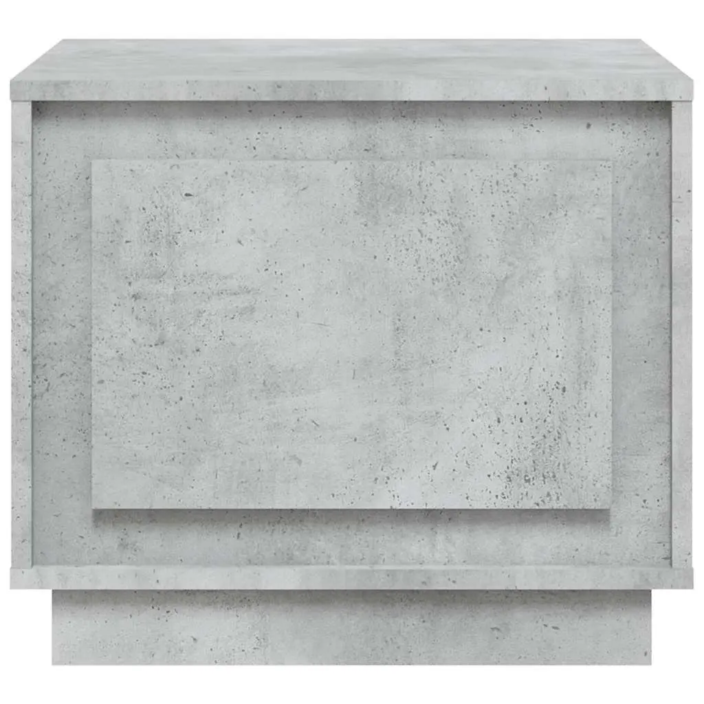 Engineered Wood Coffee Table Grey Storage Cabinet 51x50x44cm