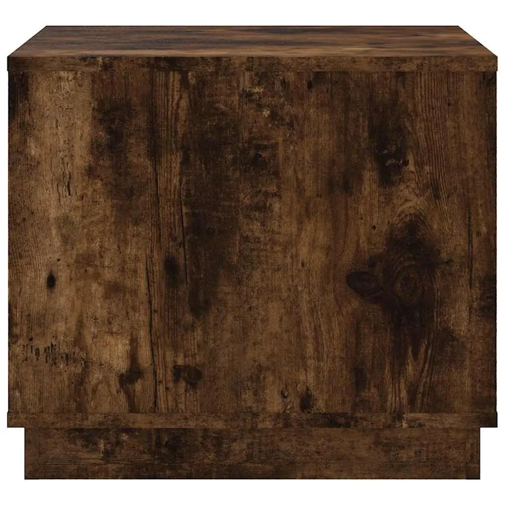 Coffee Table Smoked Oak 51 x 50 x 44 cm Engineered Wood with Storage Door