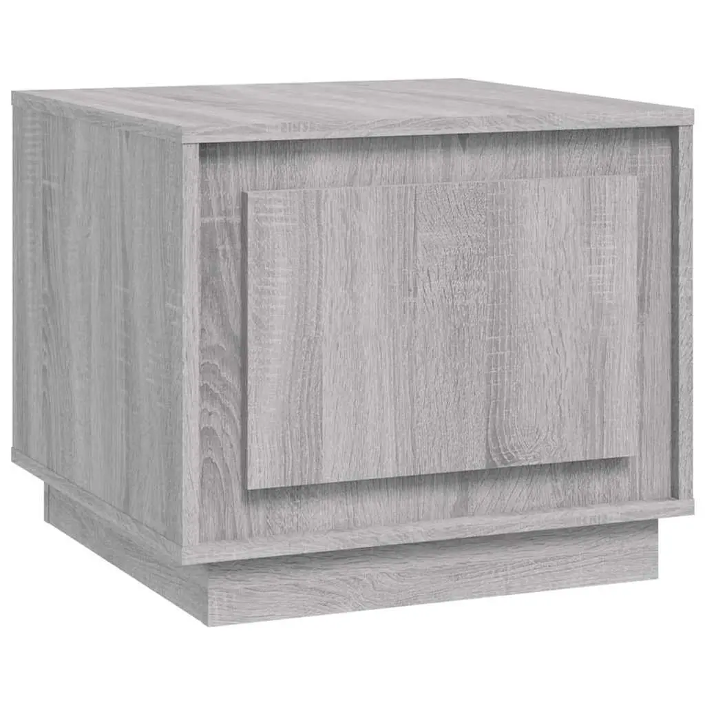 Grey Engineered Wood Coffee Table Storage Cabinet 51L x 50W x 44H cm Modern Living Room Furniture
