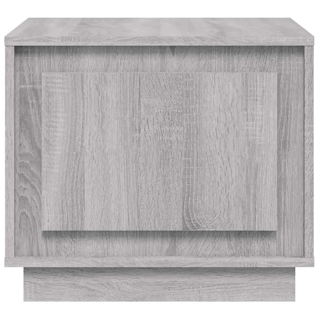 Grey Engineered Wood Coffee Table Storage Cabinet 51L x 50W x 44H cm Modern Living Room Furniture
