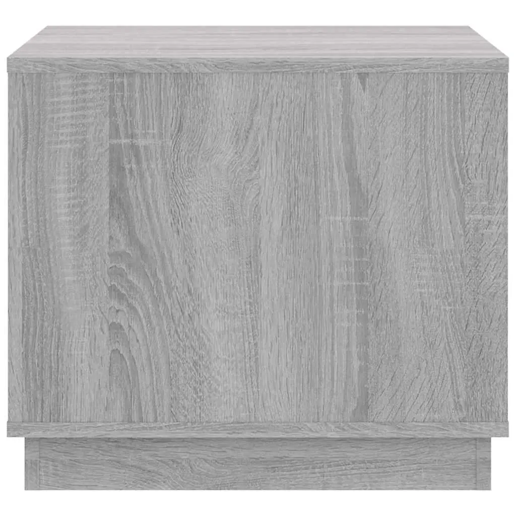 Grey Engineered Wood Coffee Table Storage Cabinet 51L x 50W x 44H cm Modern Living Room Furniture