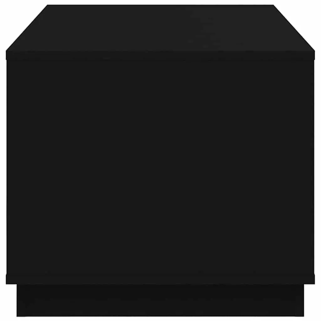 Black Coffee Table with Storage Compartments