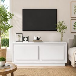 High Gloss White Coffee Table with Storage Compartment