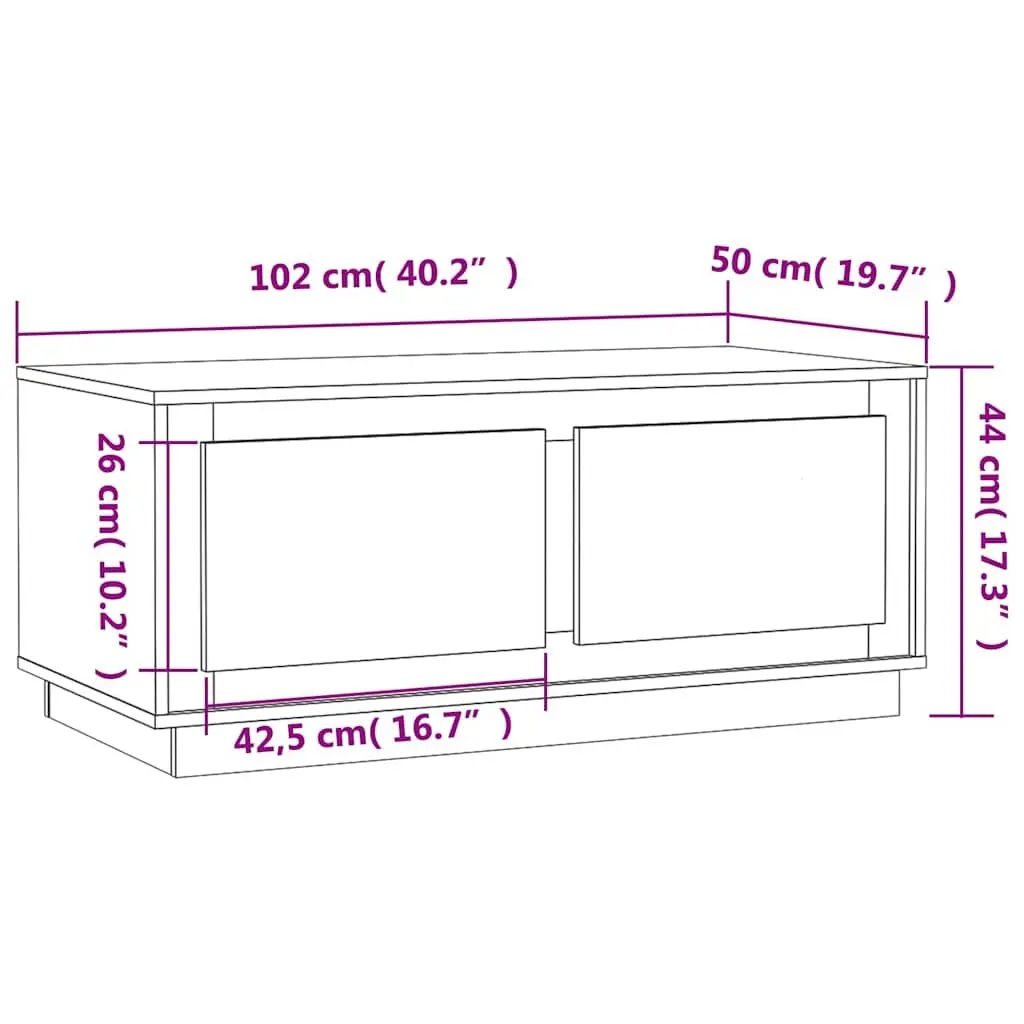 Grey Sonoma Coffee Table with Storage Compartments