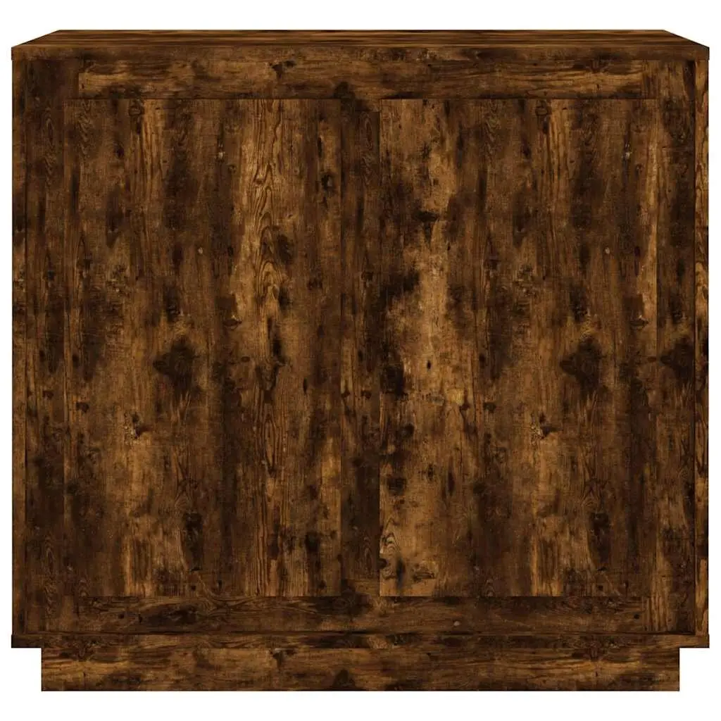 Brown Engineered Wood Sideboard Storage Cabinet 80x34x75cm