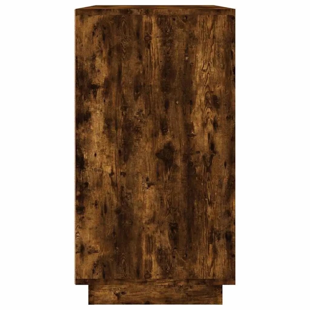 Brown Engineered Wood Sideboard Storage Cabinet 80x34x75cm