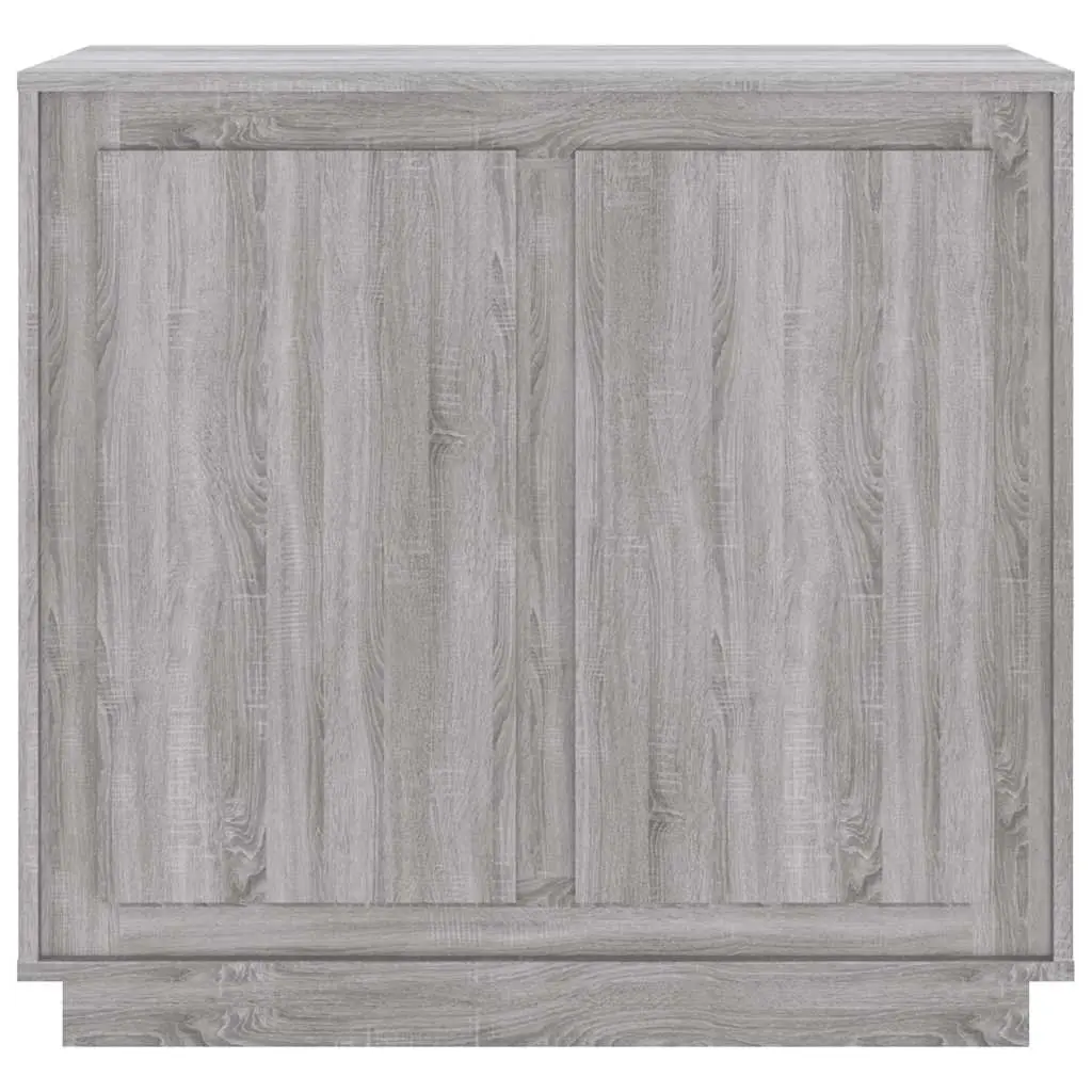 Sideboard Grey Sonoma 80x34x75cm Engineered Wood Storage Cabinet