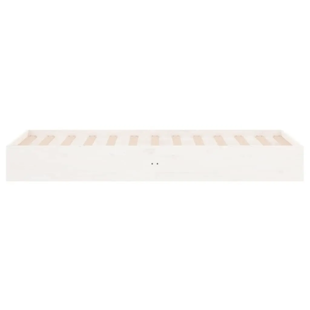Single Bed Frame 90x190 cm White Pine