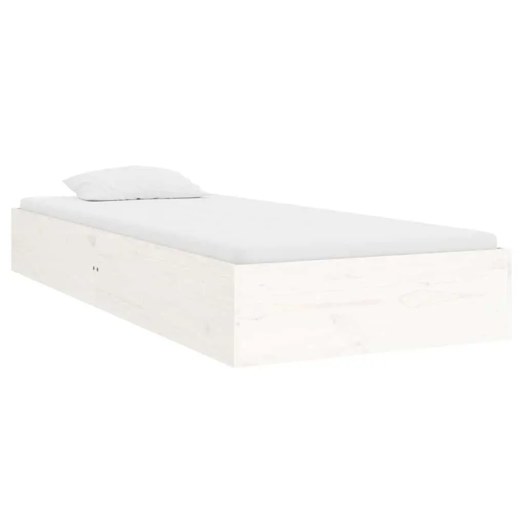 Single Bed Frame 90x190 cm White Pine