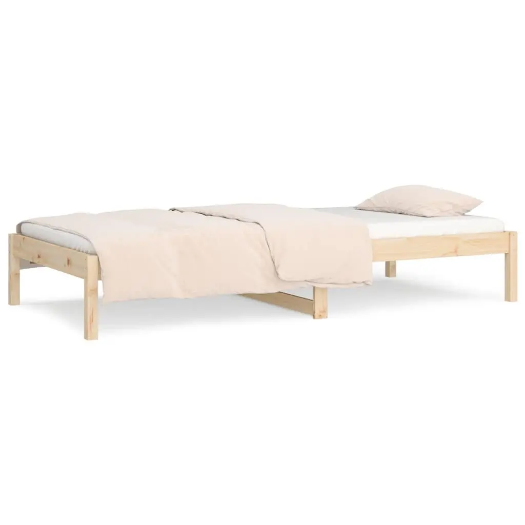 Solid Pine Wood Day Bed Frame 90x190 cm