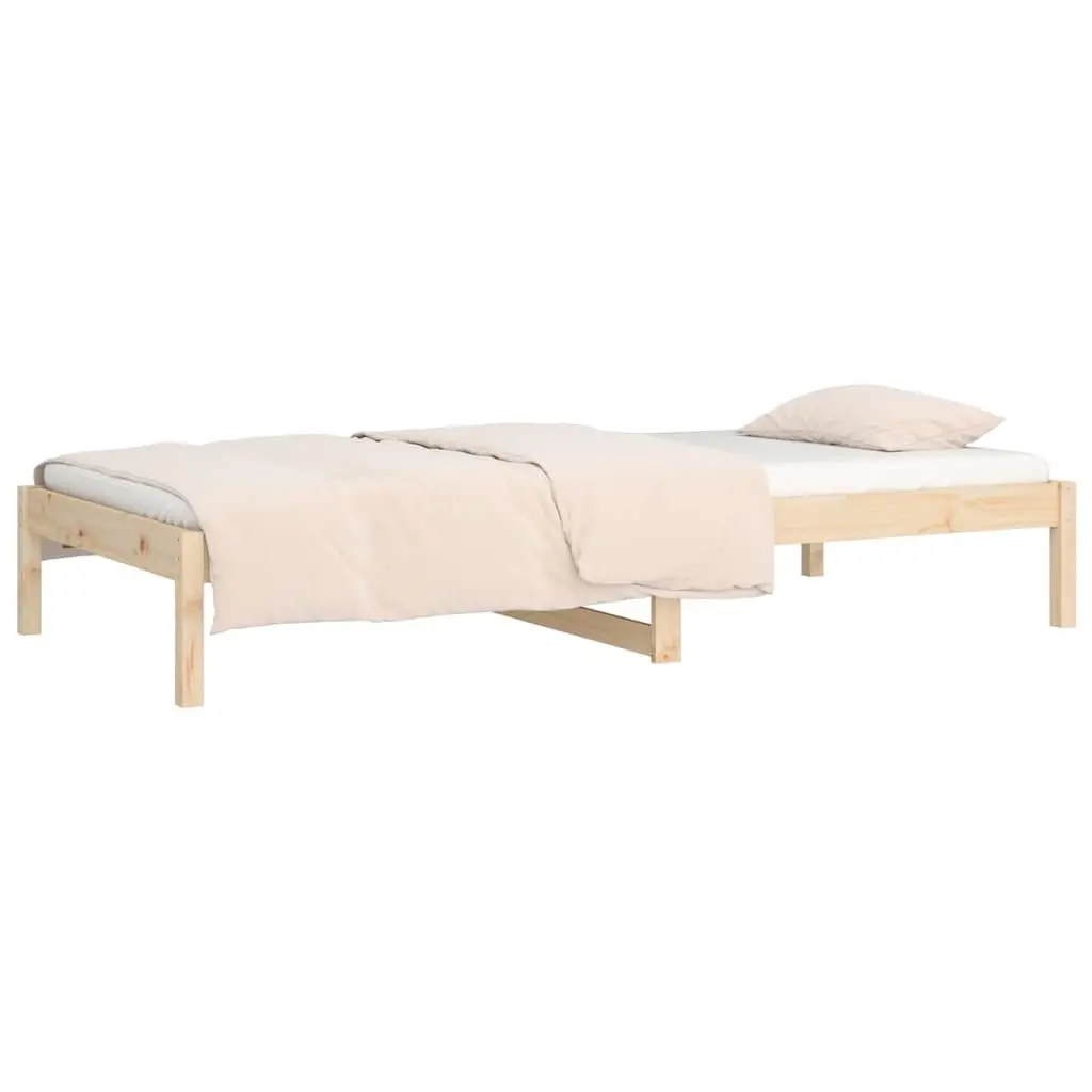 Solid Pine Wood Day Bed Frame 90x190 cm