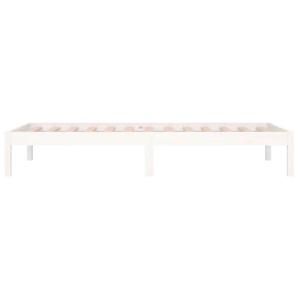 Day Bed Frame White 90x190cm Solid Pine Wood
