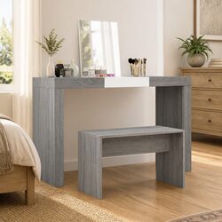 Grey Sonoma Engineered Wood Dressing Table Stool