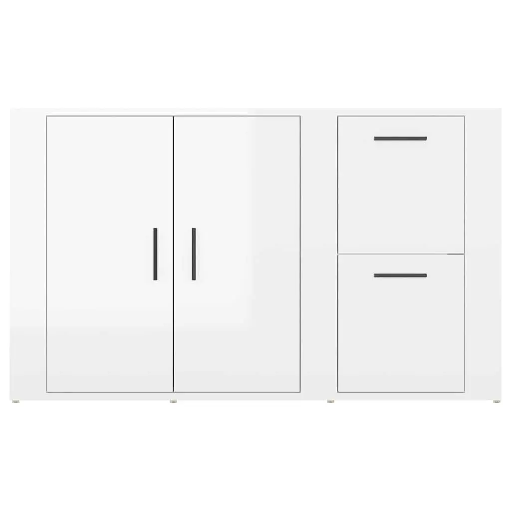 High Gloss White Storage Cabinet Sideboard