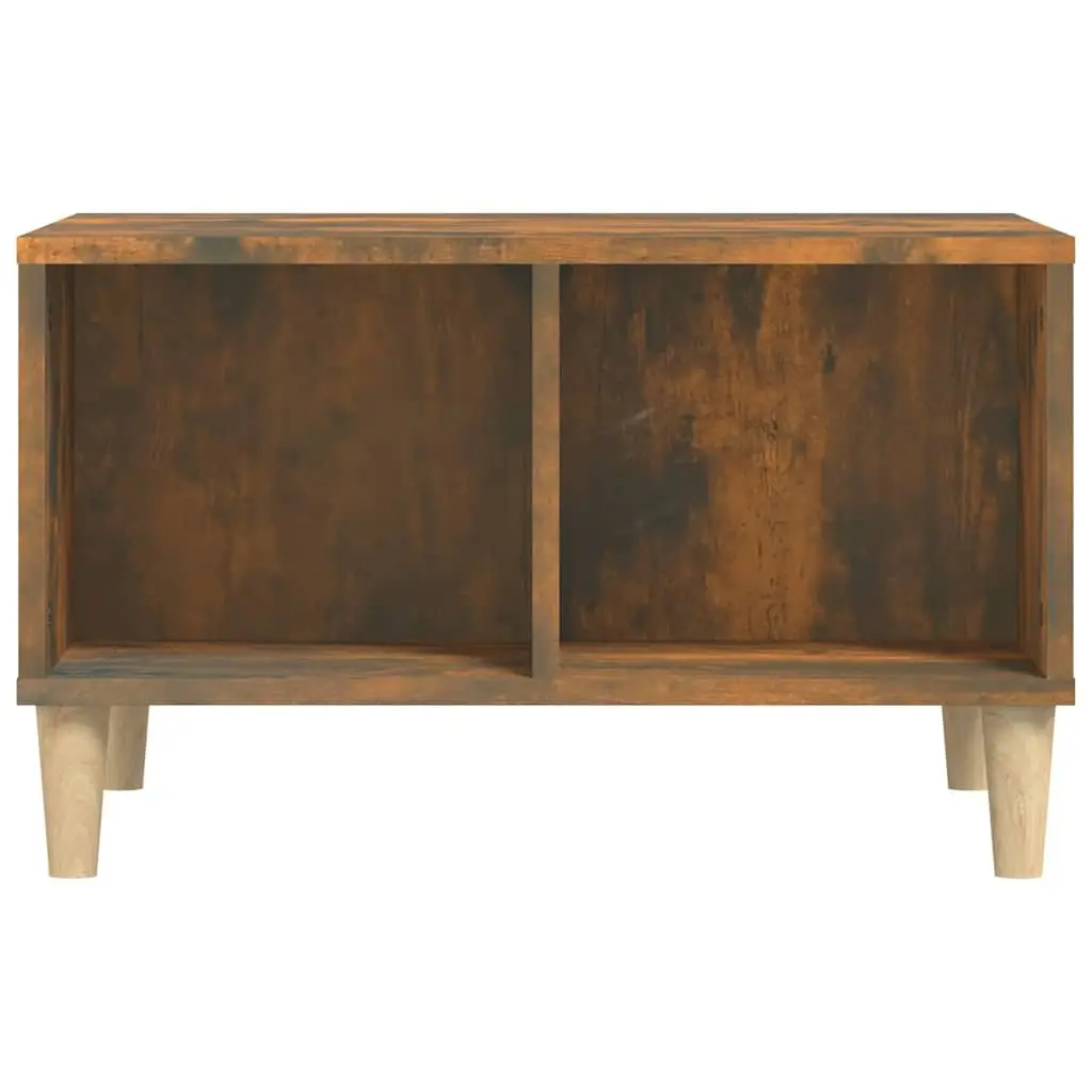 Coffee Table Smoked Oak Scandinavian Style 60 x 50 x 36.5 cm Engineered Wood