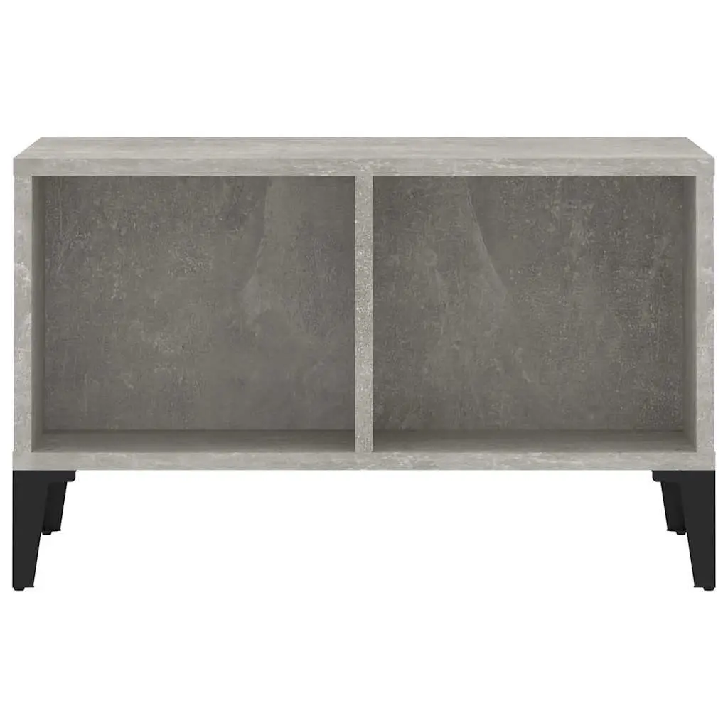 Coffee Table Grey Industrial Style 60W x 50D x 36.5H cm Engineered Wood with Metal Feet