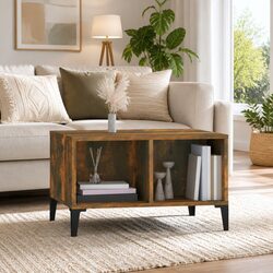 Brown Coffee Table with Storage for Cozy Living Rooms