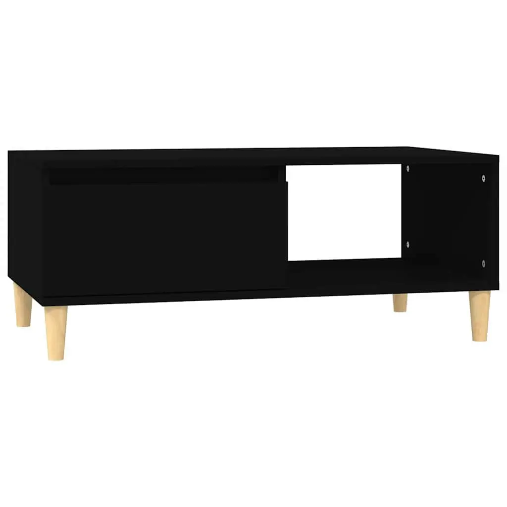 Coffee Table Black Scandinavian Style 90 x 50 x 36.5 cm Engineered Wood