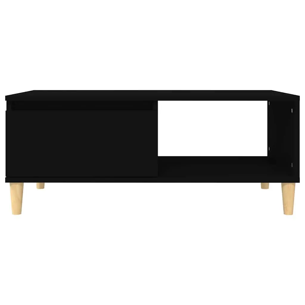 Coffee Table Black Scandinavian Style 90 x 50 x 36.5 cm Engineered Wood