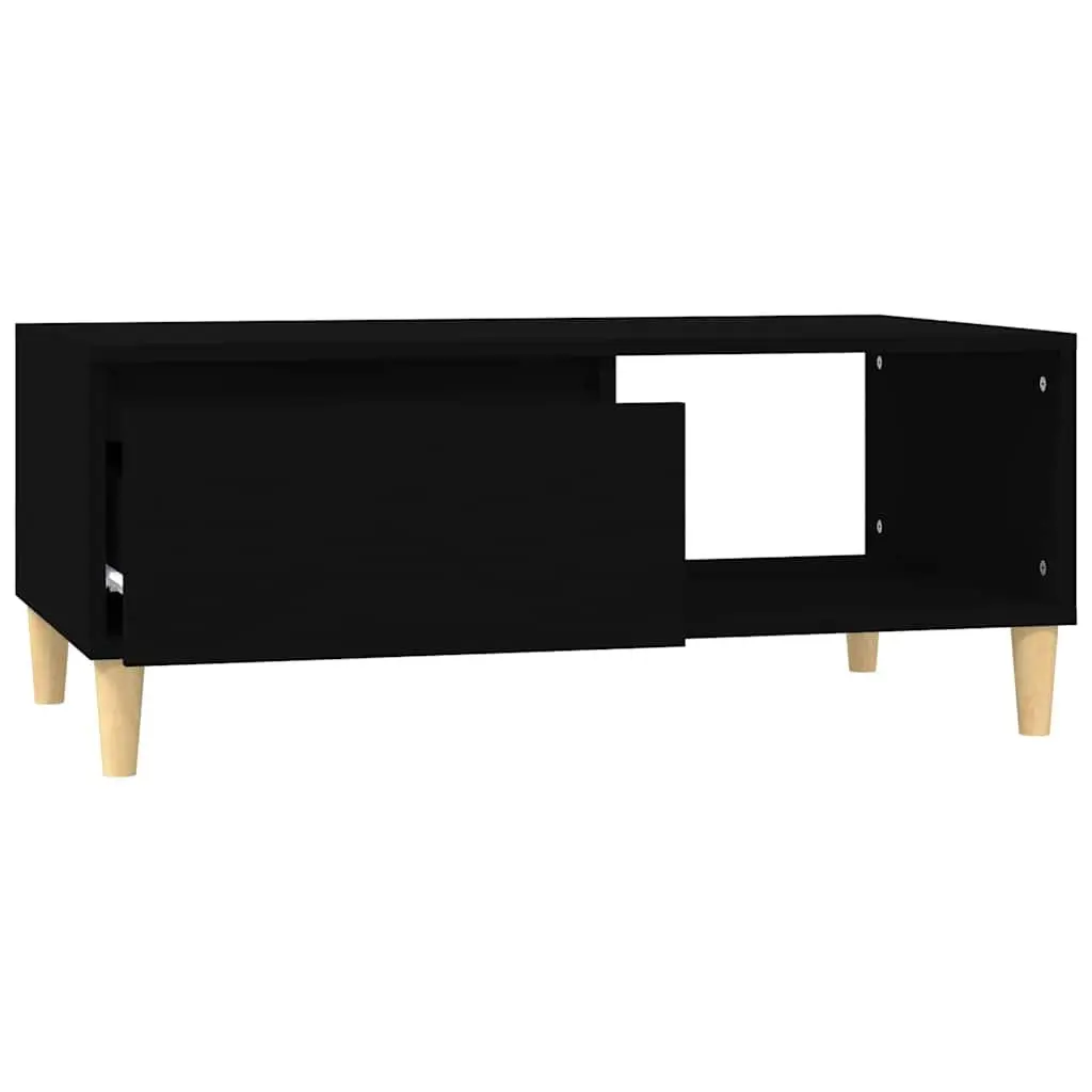 Coffee Table Black Scandinavian Style 90 x 50 x 36.5 cm Engineered Wood