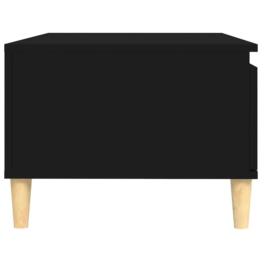 Coffee Table Black Scandinavian Style 90 x 50 x 36.5 cm Engineered Wood