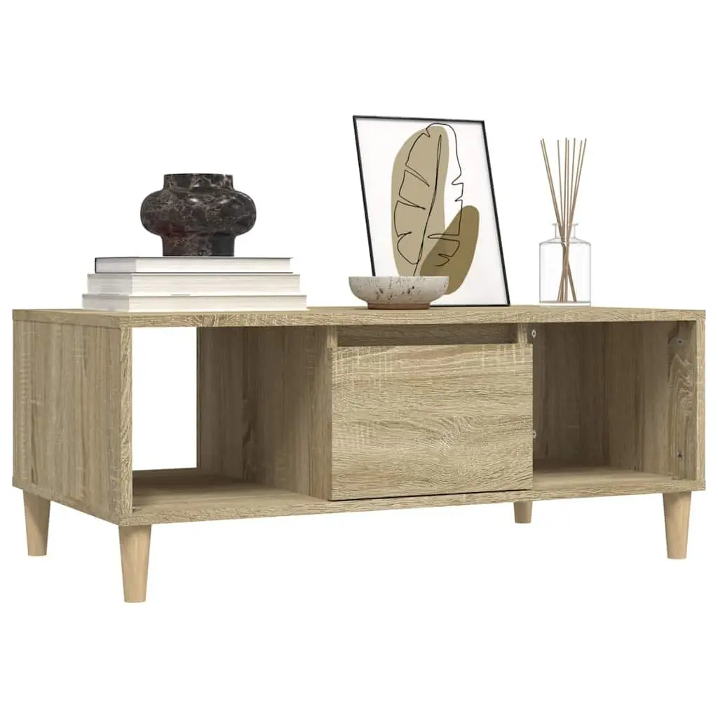 Sonoma Oak Coffee Table with Drawer Storage