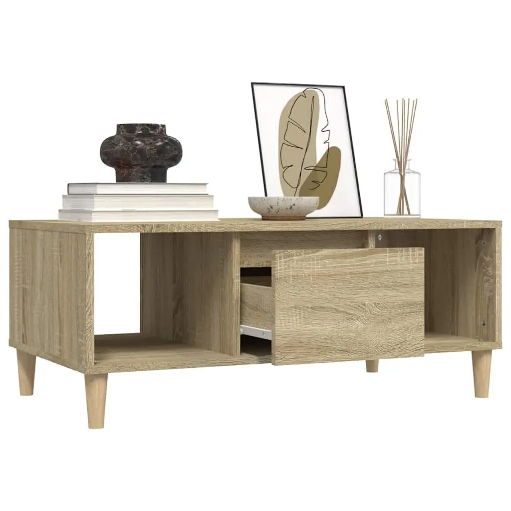 Sonoma Oak Coffee Table with Drawer Storage