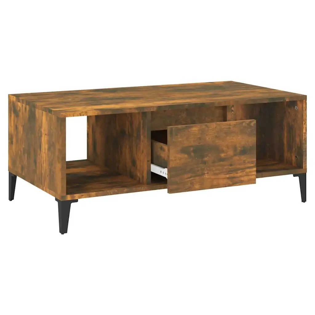 Coffee Table with Drawer and Open Storage