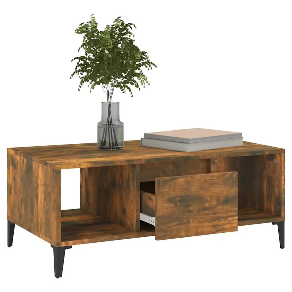 Coffee Table with Drawer and Open Storage