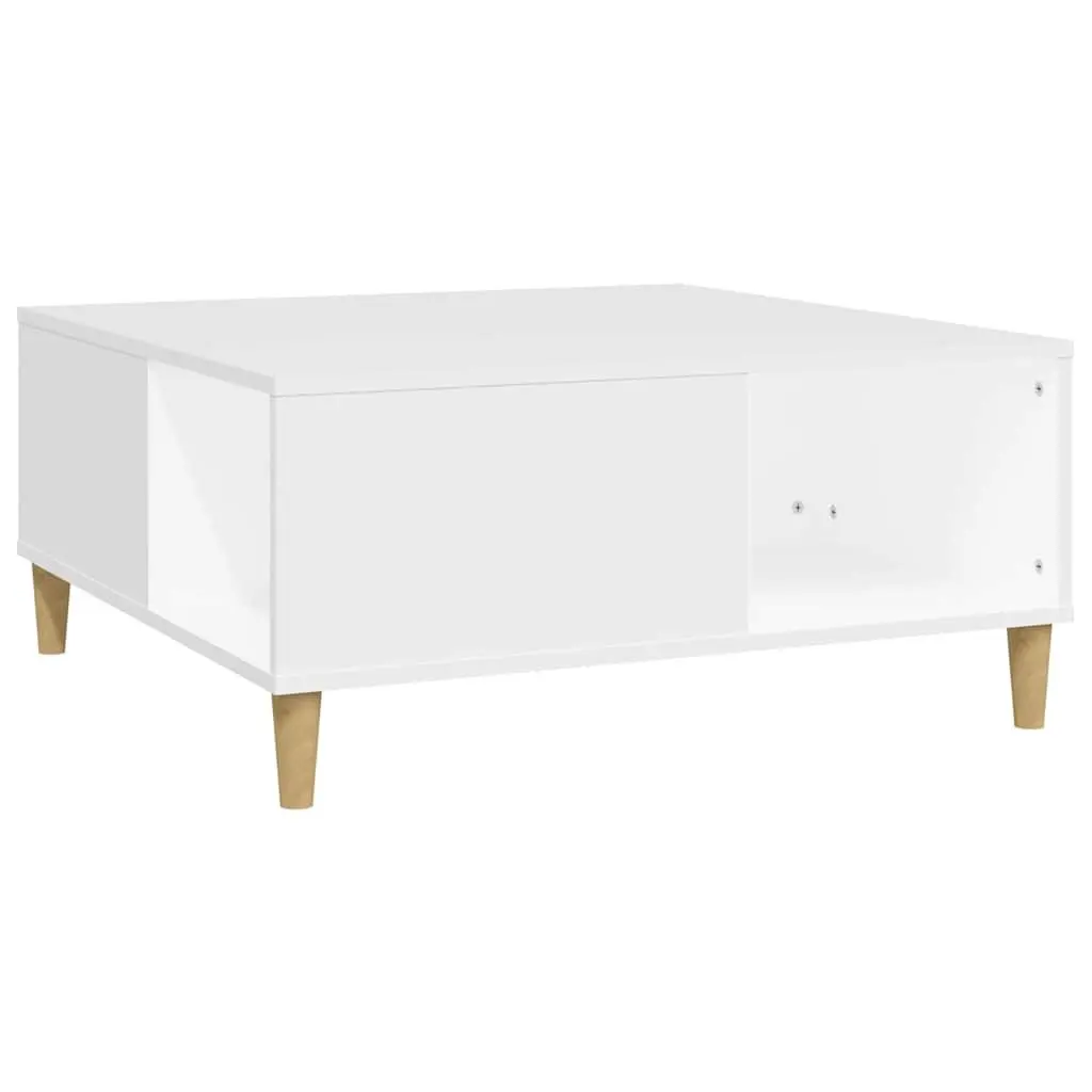 White Coffee Table with Storage for Living Rooms