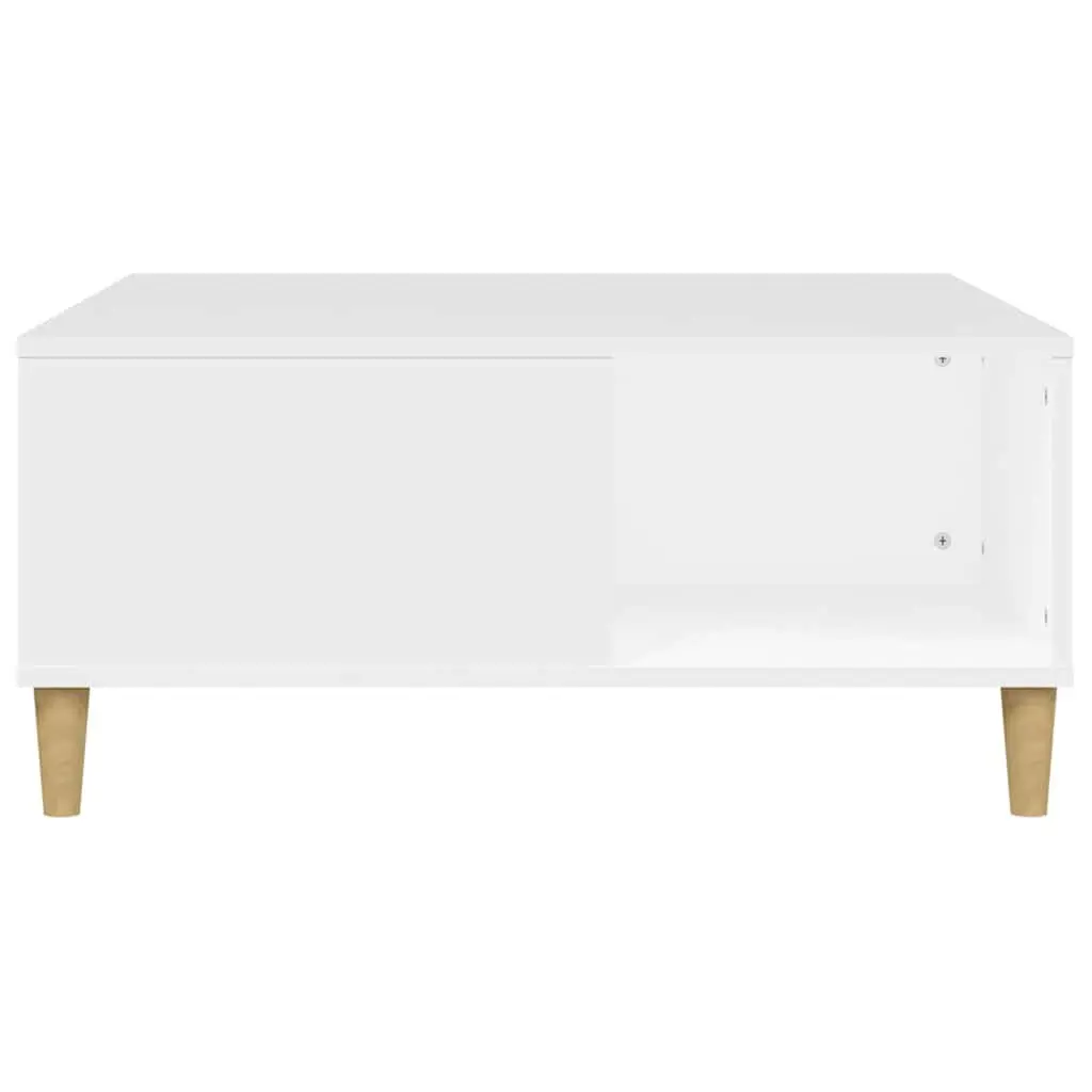 White Coffee Table with Storage for Living Rooms
