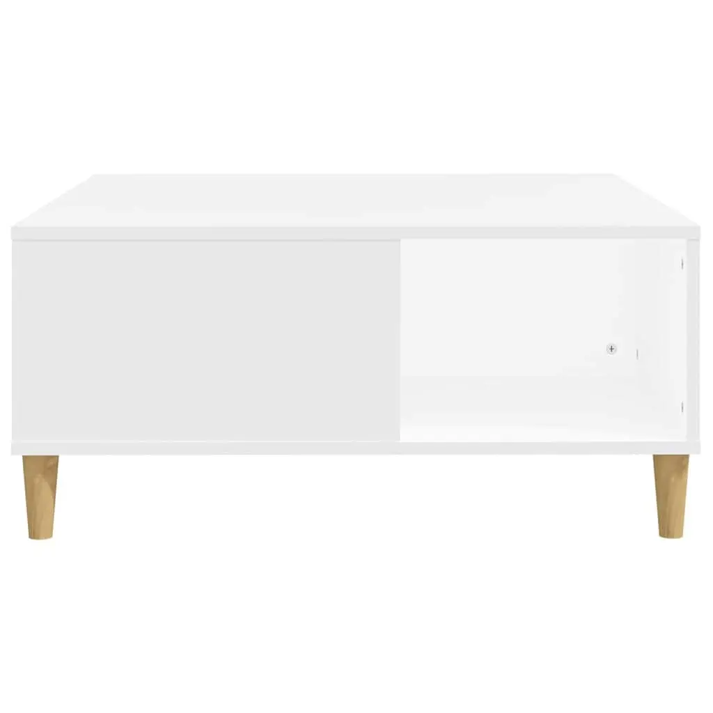 White Coffee Table with Storage for Living Rooms