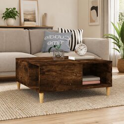Brown Engineered Wood Coffee Table with Storage