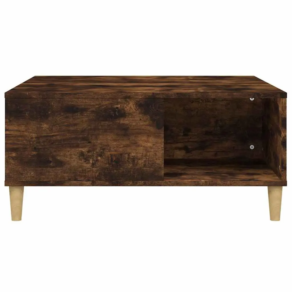 Coffee Table Brown 80x80x36.5cm Engineered Wood
