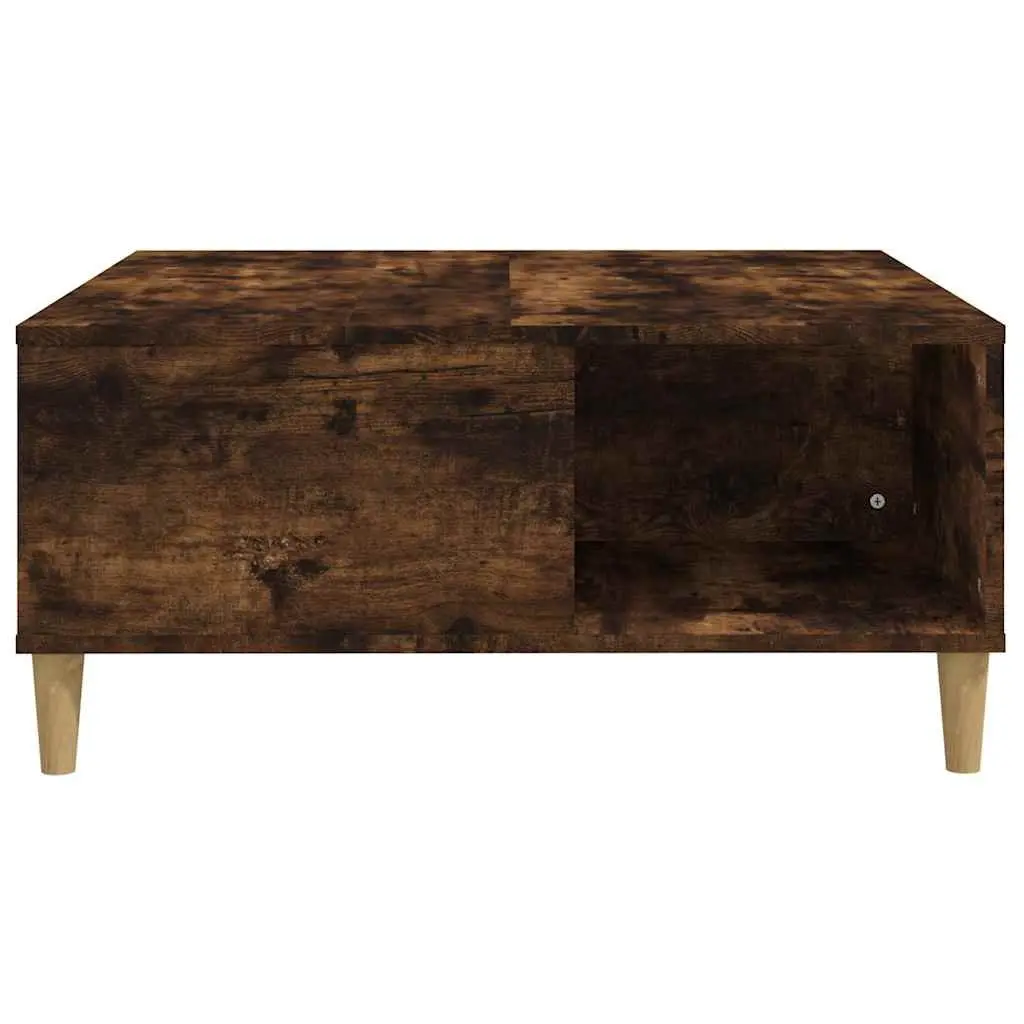 Coffee Table Brown 80x80x36.5cm Engineered Wood