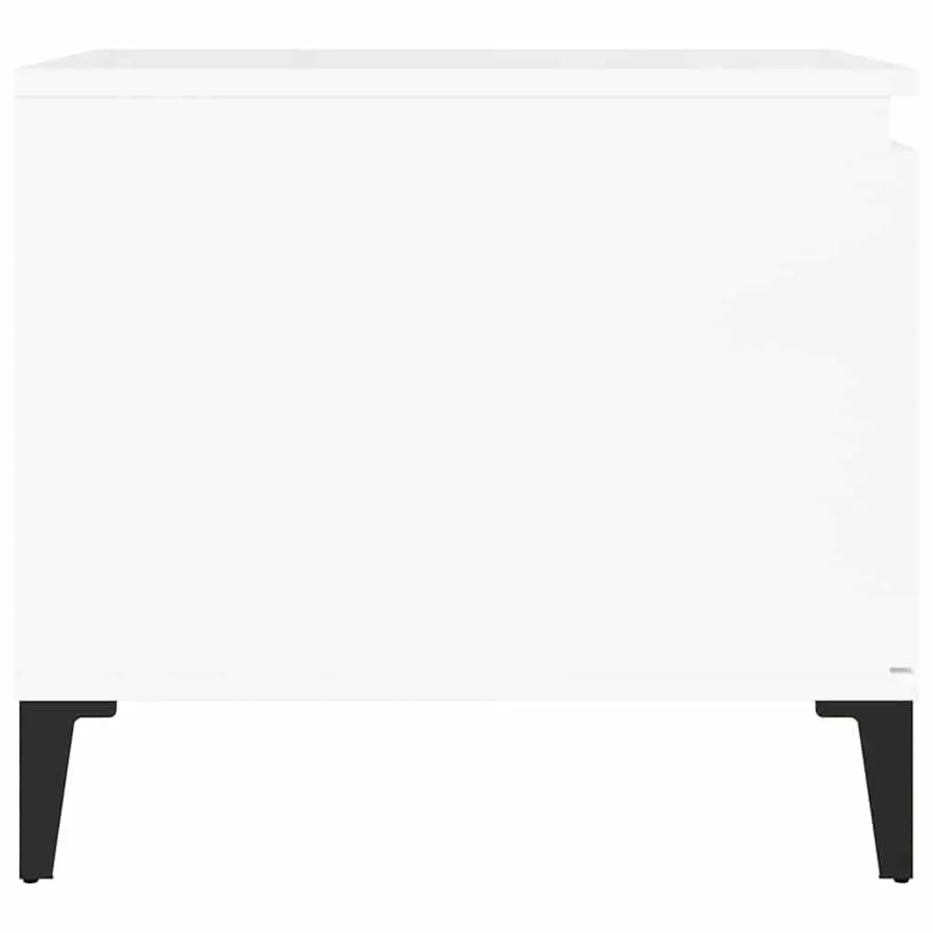 Coffee Table High Gloss White 100 x 50 x 45 cm Engineered Wood
