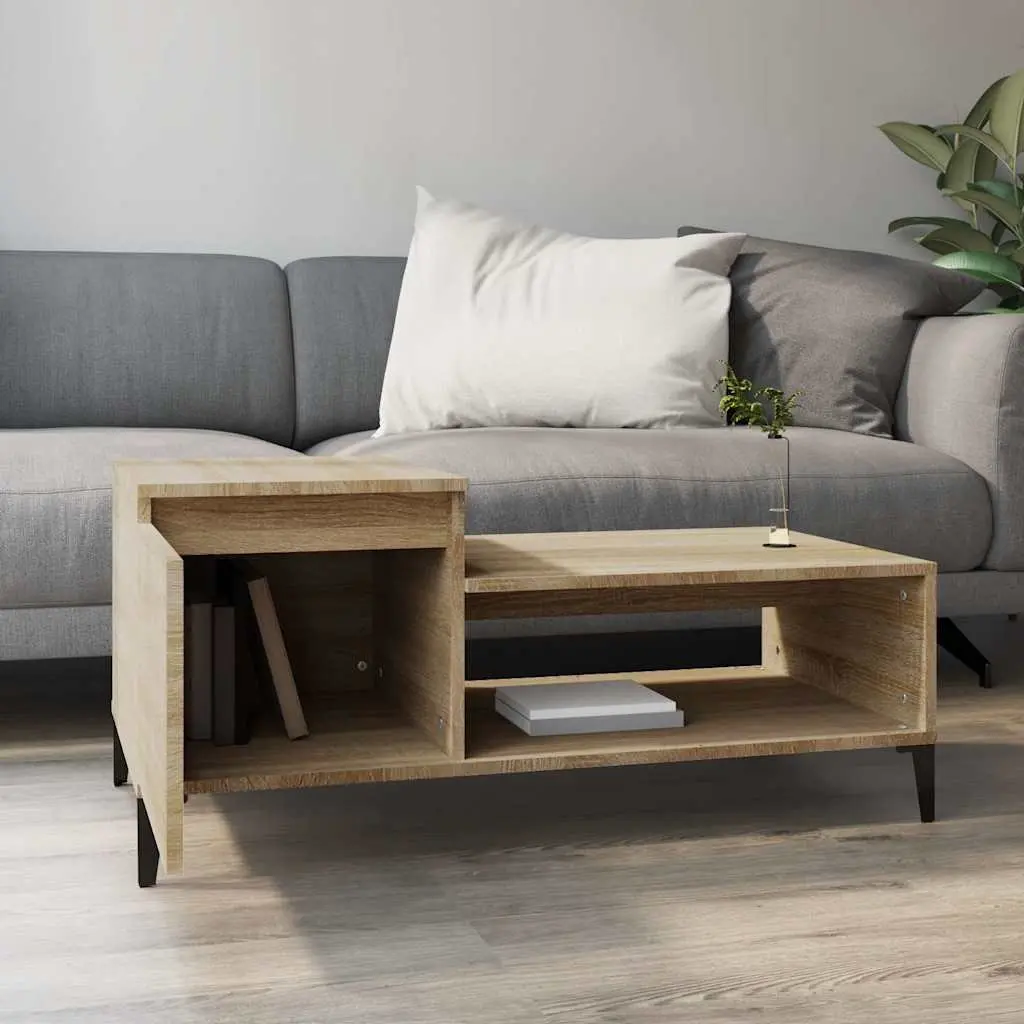 Coffee Table Brown 100x50x45cm Engineered Wood