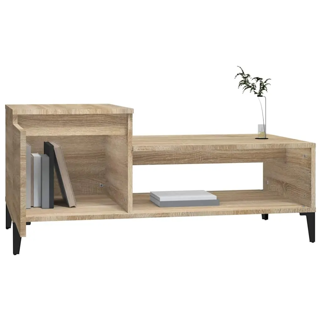 Coffee Table Brown 100x50x45cm Engineered Wood