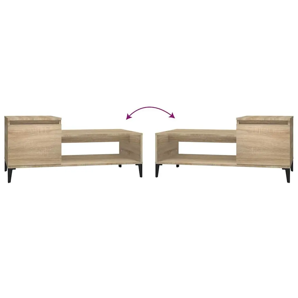Coffee Table Brown 100x50x45cm Engineered Wood