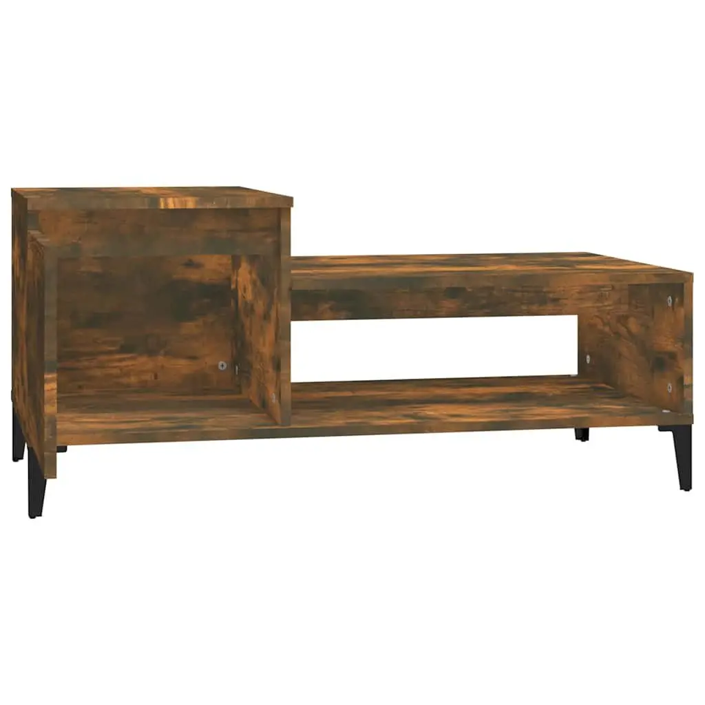 Coffee Table Brown Engineered Wood 100x50x45cm
