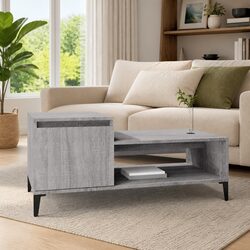 Grey Sonoma Coffee Table with Storage Compartment