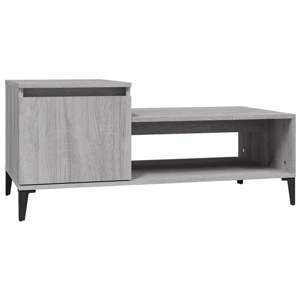 Grey Sonoma Coffee Table with Storage Compartment