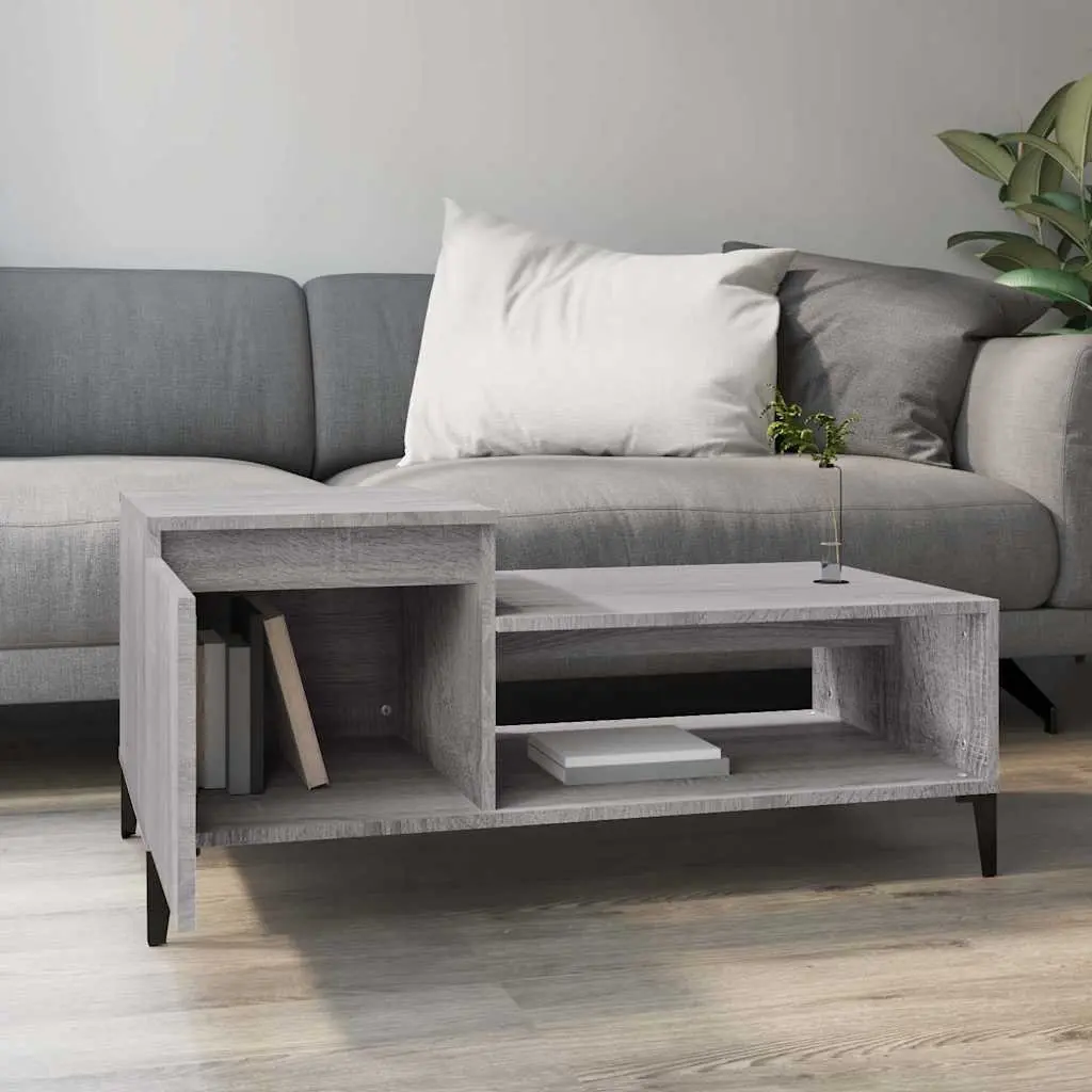 Grey Sonoma Coffee Table with Storage Compartment