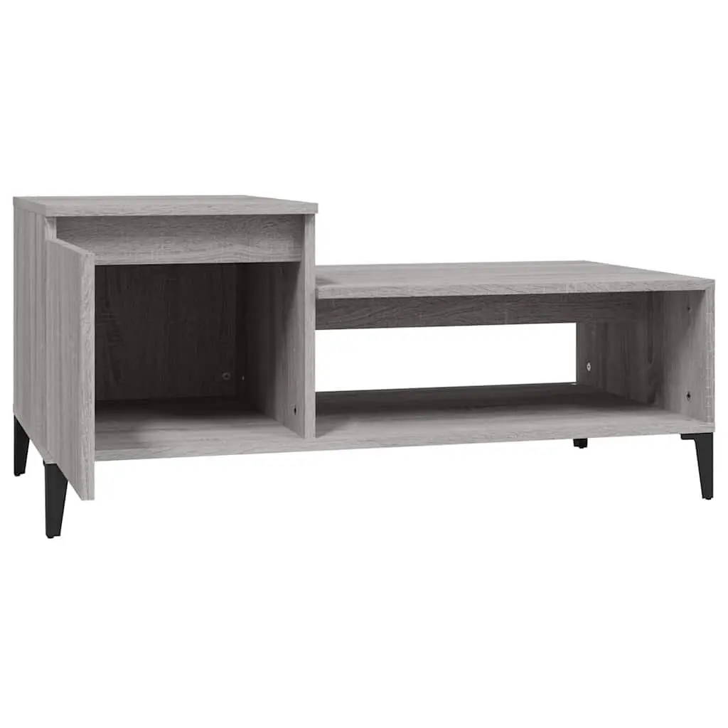 Grey Sonoma Coffee Table with Storage Compartment