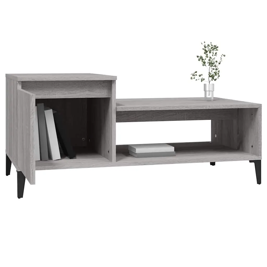 Grey Sonoma Coffee Table with Storage Compartment
