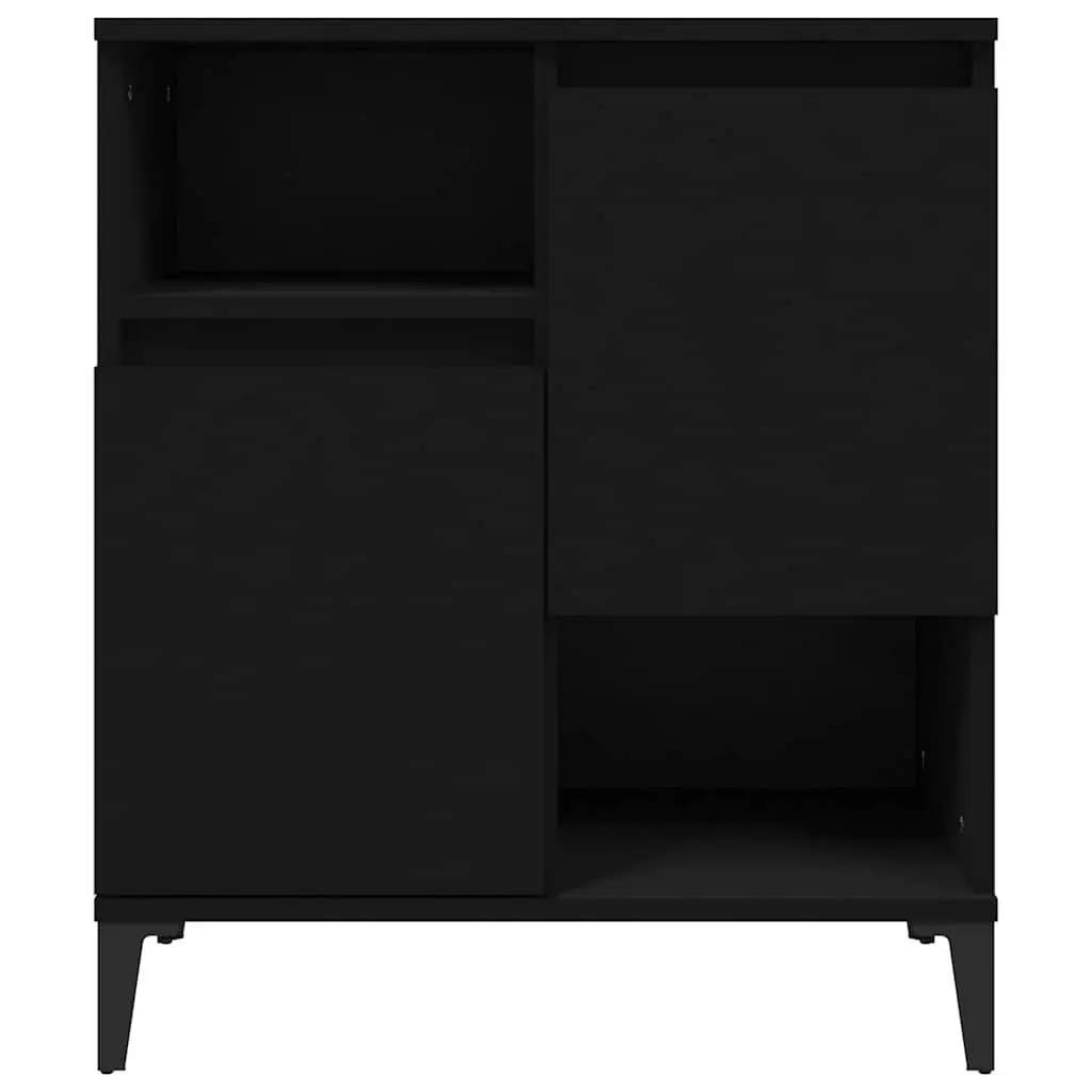 Sideboard Black 60x35x70 cm Engineered Wood Storage Cabinet