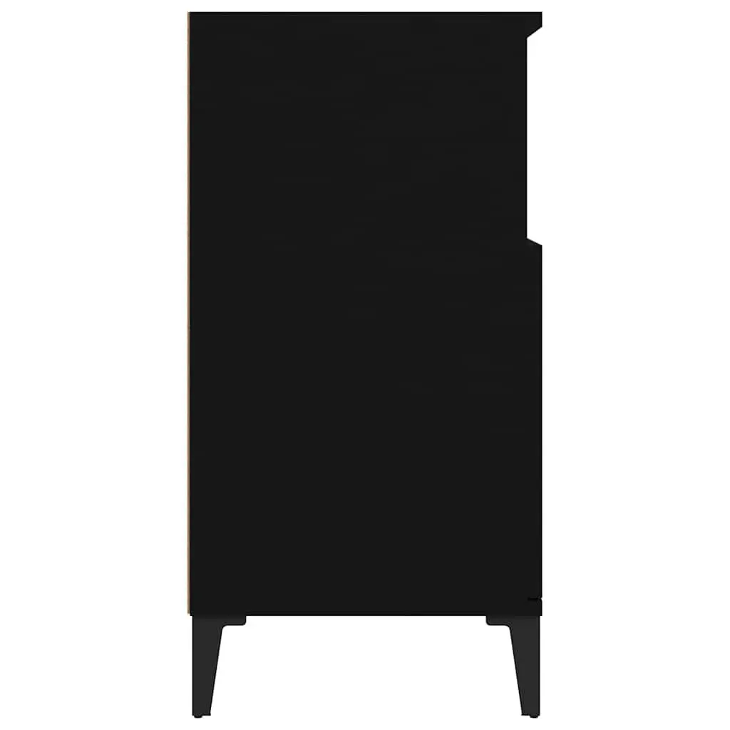 Sideboard Black 60x35x70 cm Engineered Wood Storage Cabinet
