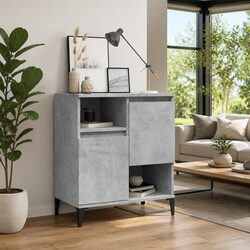 Grey Sideboard Storage Cabinet 60x35x70 cm