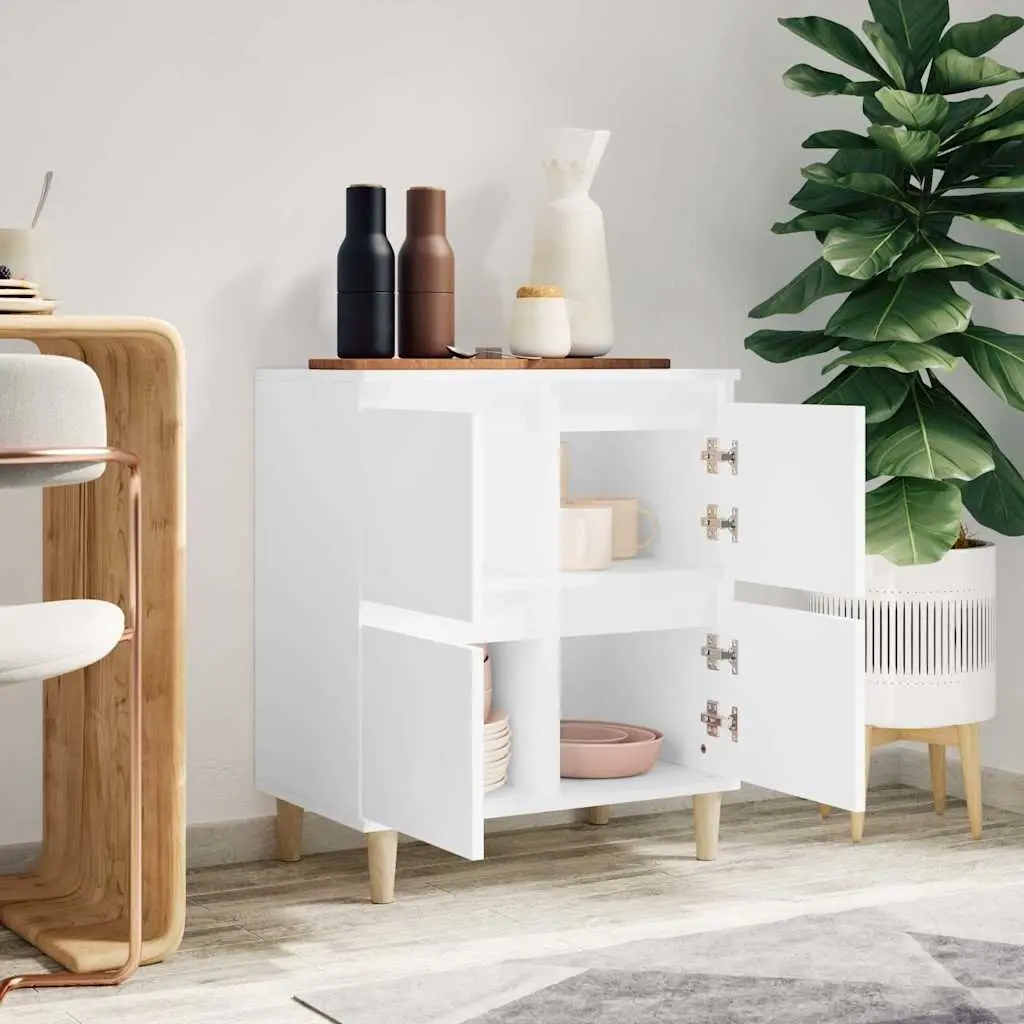 Sideboard White 60x35x70 cm Engineered Wood Storage Cabinet Buffet Furniture